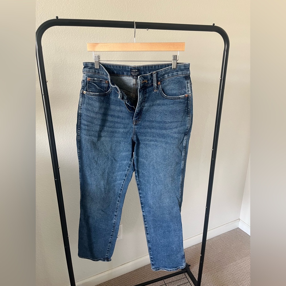 J. Crew Factory Women's Curvy Classic Jeans in Dark Indigo